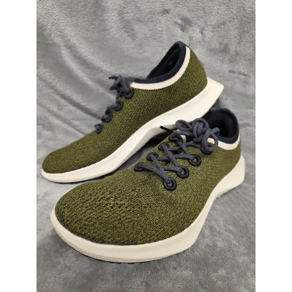 Allbirds Tree Dasher 2 Men 14 Olive Green Black Running Shoes TD2 A11041M140